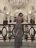 Niulatu Spaghetti Straps V Neck Evening Dress Charming A-line Prom Dress HZ1007