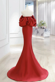 Niulatu Mermaid Satin Prom Dress Vintage Evening Dress HZ1007