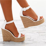 Niulatu Summer Sexy Platform Shoes Wedges Sandals High Heel Fashion Open Toe Elevator Women Pumps Sandals Plus Size DJSE