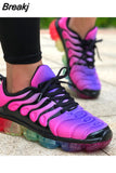 Niulatu Women Sneakers 2025 Fashion Rainbow Color Platform Casual Walking Shoes Comforable Outdoor Ladies Vulcanized Shoes DJSE