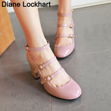 Niulatu 34-43 High Heels Women Dress Party Bridal Shoes Woman Platform Patent Leather Mary Janes Pumps Lady Shoes Brand 2025 DJSE