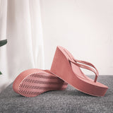 Niulatu Shoes Lady House Slippers Platform Slides Low on A Wedge Rubber Flip Flops Summer New Clogs Woman Candy Colors DJSE
