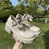 Niulatu Women Chunky Sneakers Hidden Heels Shoes Ladies Wedge Thick High Heels Autumn Platform Women Shoes Lace Up Lolita Mary Janes DJSE