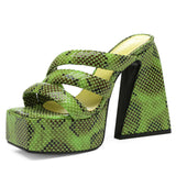 Niulatu Open Toe Platform Flared High Heels women's Sandals Ankle Strap Buckle Summer Fashion Dress Wedding Party Shoes Woman DJSE