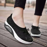 Niulatu Women Women's Breathable Shoes New Vulcanize Shoes Bow-knot Girl Thick Bottom Slip on Women Shoe Large Size 35~43 DJSE