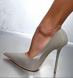 Niulatu Red Leather Pumps Women Shoes Pointed-toe Cut-outs Women Shoes High Heels Stiletto Heels Ladies Banquet Dress Shoes DJSE