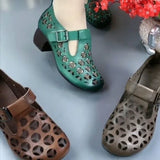 Niulatu Women Shoes Summer Chunky Sandals Heels Shoes 2025 New Designer Party Pumps Trend Brand Mother Ladies Shoes Soft Zapatos DJSE