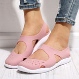 Niulatu Women Sandals Soft Flat Jelly Shoes Slip On Female Casual Girl Sandals Hollow Out Mesh Flats Beach Shoes New 531 DJSE