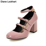 Niulatu 34-43 High Heels Women Dress Party Bridal Shoes Woman Platform Patent Leather Mary Janes Pumps Lady Shoes Brand 2025 DJSE