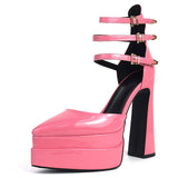 Niulatu Platform Brand Design Sandals Women High Heels Dress Party Luxury Female Shoes Pointed Toe Sexy Shoes For Woman DJSE
