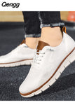 Niulatu Fashion Mesh Shoes Men Fashion Brand Footwear Breathable Mens Casual Shoes Flat Black White A4732 DJSE