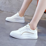 Niulatu Shoes Women 2025 Spring Fashion Non Slip Casual Shoes Flat Running Sheos Women Lace-up Comfort Sneakers Zapatos De Mujer DJSE