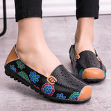 Niulatu Women shoes 2025 fashion sneakers women ballet flats ladies shoes leather casual Solid Slip on Flat shoes woman Footwear DJSE