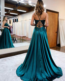Niulatu Spaghetti Straps Corset Back Prom Dress With HZ1007