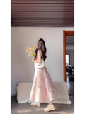 Niulatu A Line Spaghetti Straps Pink Satin Ankle length Prom Dresses Birthday Outfits SD513
