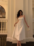 Sexy A line Spaghetti Straps White 21st Birthday Dress Party Gown Birthday Outfits Birthday Dress Ideas For Women HZ1214
