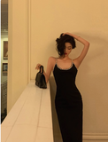 Sexy Sheath Spaghetti Straps Black 21st Birthday Dress Party Gown Birthday Outfits Birthday Dress Ideas For Women HZ1214