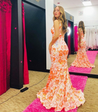 Niulatu V Neck Mermaid Prom Dress Long Evening Dress HZ1007