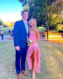 Niulatu Strapless Lace Ruffle Prom Dress Long Party Dress HZ0113