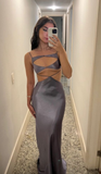 Niulatu Mermaid Long Prom Dress Chic Evening Dress HZ1007