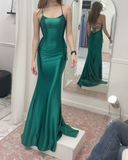 Niulatu Green Mermaid Prom Dress Green Evening Dress HZ1007