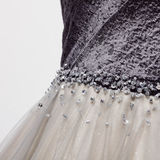 Niulatu A line Sleeveless Tulle Prom Dress HZ1110