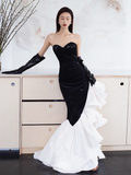 Niulatu Mermaid Strapless Sequin Long Prom Dresses HZ1110