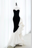 Niulatu Mermaid Strapless Sequin Long Prom Dresses HZ1110