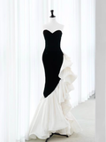 Niulatu Mermaid Strapless Sequin Long Prom Dresses HZ1110