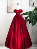 Niulatu Sweetheart Neck Tulle Royal Blue Long Prom Dress HZ1110