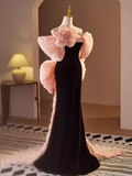 Niulatu Mermaid Long Pink Prom Dress HZ1110