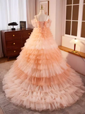 Niulatu Ball Gown Short Sleeves Ruffles Sweet 16 Dresses HZ1110