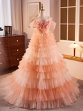 Niulatu Ball Gown Short Sleeves Ruffles Sweet 16 Dresses HZ1110
