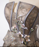 Niulatu A line Strapless Long Sequin Prom Dress HZ1110