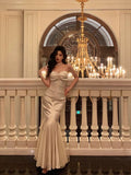 Niulatu Mermaid Sweetheart Long Ruffles Prom Dresses Birthday Dress SD569