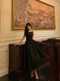 Sexy A Line Scoop Black Sleeveless Prom Dresses Party Dress Summer Birthday Outfits Birthday Dresses HZ1214