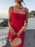 Niulatu Backless Red Mermaid Evening Dress Long Prom Dress HZ1007