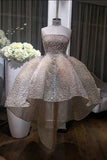 Niulatu Hi Low Homecoming Dresses with Pearls HZ1110