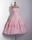 Niulatu Pink Tulle 50's Birthday Outfit Homecoming Dresses HZ1110