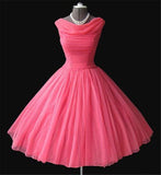 Niulatu 1950's Short Tulle Knee Length Sleeveless Homecoming Dresses HZ1110