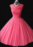 Niulatu 1950's Short Tulle Knee Length Sleeveless Homecoming Dresses HZ1110