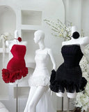 Niulatu Sheath Off The Shoulder Tulle Birthday Dress Homecoming Dresses HZ1110