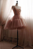 Niulatu Ball Gown Straps Pink Tulle Homecoming Dress 18th Birthday Outfits HZ1110