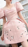 Niulatu A Line Sweetheart Short Pink Homecoming Dress Birthday Outfit HZ1110