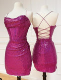 Niulatu Sexy Sparkly Homecoming Dress 18th Birthday Outfits HZ1110