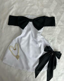 Niulatu A line Off The Shoulder Black Short Homecoming Dress Party Dress HZ1110