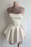 Niulatu Lace-Up A-Line Short Party Dress Homecoming Dress HZ1110