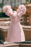 Niulatu A line Homecoming Dress With Tiered Ruffle Bodice Birthday Outfits HZ1110