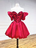 Niulatu Satin Short Prom Dresses Short Homecoming Dress HZ1110