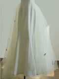 Niulatu Mermaid Square Neckline Lace White Wedding Dresses With Lace HZ1110